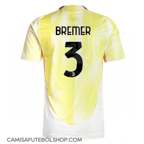 Camisa de time de futebol Juventus Gleison Bremer #3 Replicas 2º Equipamento 2024-25 Manga Curta